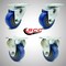Service Caster 3 Inch SS Blue Polyurethane Swivel Top Plate Caster Set with 2 Rigid SCC SCC-SS20S314-PPUB-BLUE-2-R314-2 - alternate 7